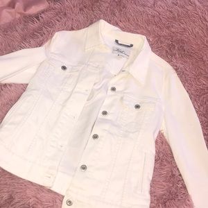 White jean jacket